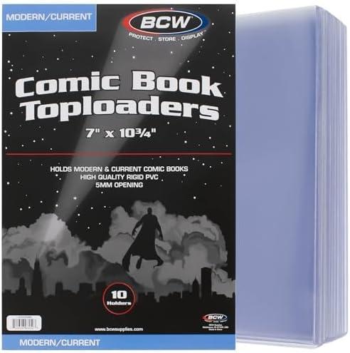 image:imageBCW Current Comic Book Top Loaders 20 Pack Premium PVC Holders for Modern Comics Crystal Clear Protection for Single Issues Display Store Ship with Confidence Comic Book Toploader Rigid2 Pack
