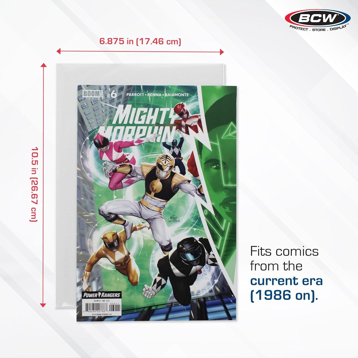 image:imageBCW Current Resealable Comic Bags amp Boards Preloaded Sleeves amp Backer Boards for Modern Comics 250 Pack250 Pack