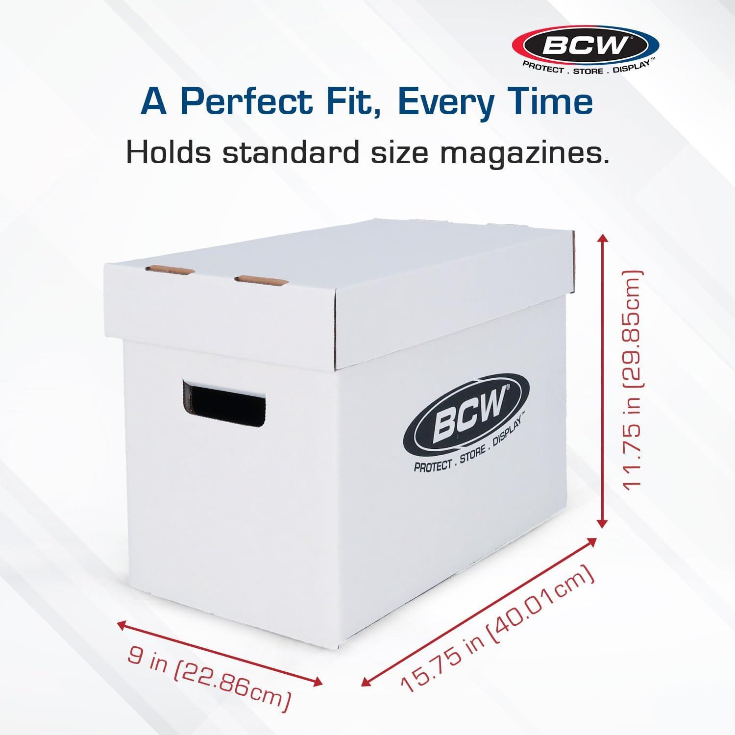 image:imageBCW MagazineDocument Storage Box 10Pack Durable Cardboard Filing BoxSingle