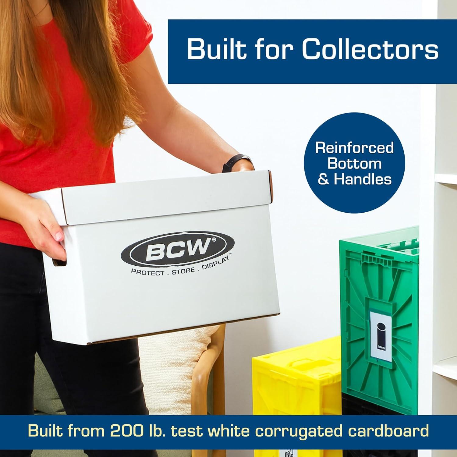 image:imageBCW Short Comic Storage Box 20 Pack Holds 150175 CurrentSilver Age Comics Stackable Durable 200 lb Strength10 Pack