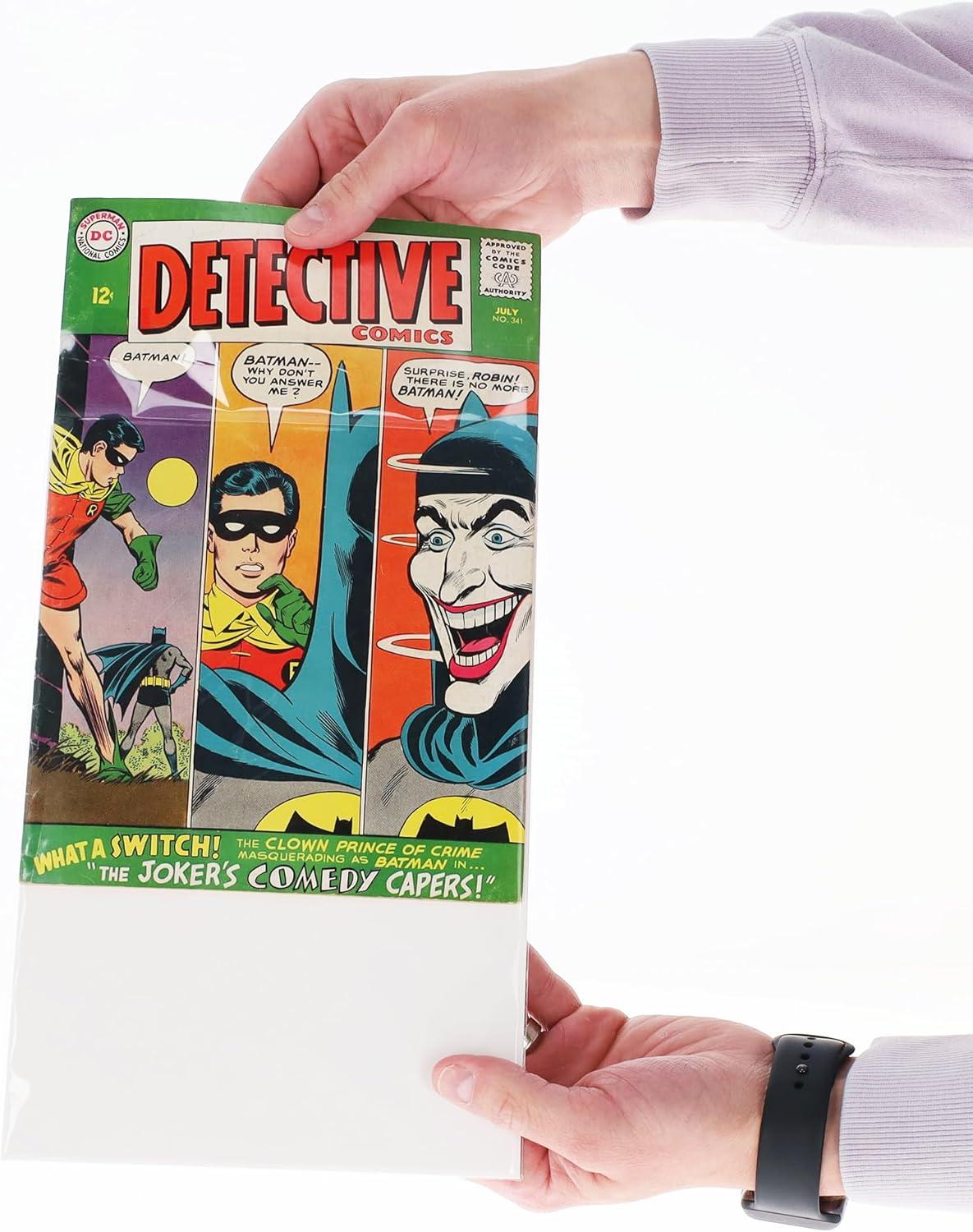 image:imagePremium Silver Age Comic Premade Bags with Backer Boards 7 x 10 PreLoaded amp Archival Comic Sleeves and Boards Crystal Clear Storage for Collectors NonResealable 50 Pack50 Pack