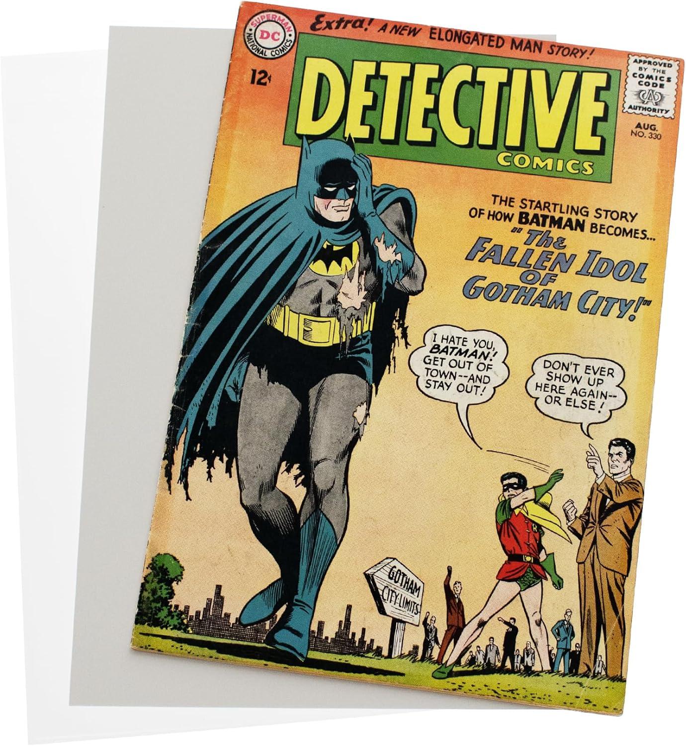 image:imagePremium Silver Age Comic Premade Resealable Bags with Backer Boards 7 x 10 PreLoaded amp Archival Comic Sleeves and Boards Crystal Clear Storage for Collectors 50 Pack100 Pack
