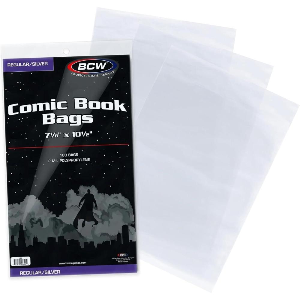 image:imageBCW Silver Age Comic Bags 100 Count
