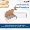 BCW 400-Count Trading Card Storage Box | Baseball Card Storage Box for Sports Cards | Cardboard Organizer for Football, Basketball & More – 4 Pack(4 Pack)