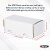 BCW 400-Count Trading Card Storage Box | Baseball Card Storage Box for Sports Cards | Cardboard Organizer for Football, Basketball & More – 4 Pack(4 Pack)