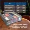BCW Collectible Card Bin (4-Pack, Gray) | Holds 3200 Cards Each | Includes 4 Dividers Per Bin | Storage for Pokémon, MTG & Sports Cards(Single)