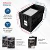 BCW Comic Book Bin Starter Kit with Short Comic Bin Dividers and Silver & Current Comic Bags and Boards, Archival Storage Box, Yellow(Black)