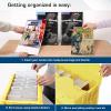 BCW Comic Book Bin Starter Kit with Short Comic Bin Dividers and Silver & Current Comic Bags and Boards, Archival Storage Box, Yellow(Yellow)