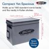 BCW Comic Book Storage Box – 4 Pack | Foldable Comic Book Case | Each fits 125-150 Sleeved and Boarded Comics | Storage For Silver, Bronze, and Current Comics(Single)