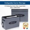 BCW Comic Book Storage Box – 4 Pack | Foldable Comic Book Case | Each fits 125-150 Sleeved and Boarded Comics | Storage For Silver, Bronze, and Current Comics(Single)