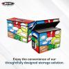 BCW Comic Foldaway | Collapsible Comic Book Storage Tote for 125-150 Comic Books | Foldable Box for Comic Books (Single, Pow!)(4 Pack)