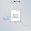 BCW Compact Disc Dividers – High-Density Polyethylene Plastic with Write-On Index Tabs – Ideal for Organizing and Sorting CD Collections – Archival Quality, Durable, Precision Cut (Pack of 25)