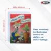 BCW Golden Comic Storage | Archival Polyester Mylar Comic Bags| 4 mil Thickness | Fits Golden Age Comics | 1-1/2″ Closure Flap | Crystal Clear Protection | Preserves Comic Book Condition