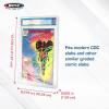 BCW Graded Comic Slab Bumpers | Translucent Comic Book Protectors | Fits Modern CGC Slabs | Durable TPE Comic Book Case | Anti-Scuff, Impact Guard for Comic Book Display | 3 Bumpers Per Pack