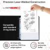 BCW LaserWeld® 1 Pocket Document Page | 100 Pack of 8.5 x 11 Clear Plastic Paper Sleeves | Archival-Safe Protective Sleeves for Paper with Reinforced Laser Welded Seams | 3 Ring Binder Compatible(50 Pack)