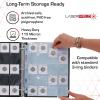 BCW LaserWeld 20-Pocket Coin Pages | 50 Count | Archival Acid-Free 3-Ring Binder Pages for Coins, Cards & Slides | Strong, Flat Laser-Welded Seams(50 Pack)