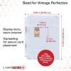 BCW LaserWeld 20-Pocket Tobacco Card Pages | 50 Pack | Archival Storage Sheets for T206 & Vintage Mini Cards | Tobacco Card Holder Pages for 3-Ring Binders | Laser-Welded Trading Card Sheets(100 Pack)