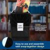 BCW Long Comic Book Bin – 1 Pack | Heavy Duty Comic Book Storage Box | Stackable Comic Bin Organizer for 300 Comics Each | Acid-Free Plastic Comic Book Box with Divider & Label Slot(5 Pack)