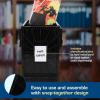 BCW Long Comic Book Bin – 1 Pack | Heavy Duty Comic Book Storage Box | Stackable Comic Bin Organizer for 300 Comics Each | Acid-Free Plastic Comic Book Box with Divider & Label Slot(2 Pack)