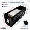 BCW Long Comic Book Bin – 1 Pack | Heavy Duty Comic Book Storage Box | Stackable Comic Bin Organizer for 300 Comics Each | Acid-Free Plastic Comic Book Box with Divider & Label Slot(Single)
