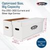 BCW Long Comic Storage Box – 10 ct | Holds 250–300 Current & Silver Age Comics | Sturdy 200 lb. for Cardboard Comic Book | Stackable Comic Storage Box for Collectors(5 Pack)