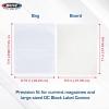 BCW Magazine Bags and Backing Boards Combo – 100 ct | Acid-Free Polypropylene Bags for Current Magazines | 24pt Solid Bleached Sulfate Boards | Archival-Quality Protection for Collectible Magazines