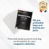 BCW Magazine Bags and Boards – (25 Pack) | Premade Resealable Magazine Protectors | Standard Size 8 ¾” x 11 ⅛” | Magazine Sleeves and Boards Pre-Loaded for Storage and Display(50)