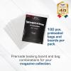 BCW Magazine Bags and Boards – (25 Pack) | Premade Resealable Magazine Protectors | Standard Size 8 ¾” x 11 ⅛” | Magazine Sleeves and Boards Pre-Loaded for Storage and Display(100)