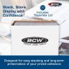 BCW Magazine/Document Storage Box 10-Pack | Durable Cardboard Filing Box(5 Pack)