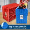 BCW Red & Blue Short Comic Bin Set | Plastic Comic Book Box Storage | Color-Coded Organization for Comics