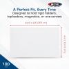 BCW Resealable Booklet Card Holder Bags | Clear Polypropylene Sleeves for Rigid Holders, Toploaders, Magnetics, and One-Screws | Acid-Free Protective Storage with Adhesive Strip – 8 1/4 X 2
