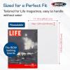 BCW Resealable Life Magazine Bags – 200 Pack | Crystal Clear Polypropylene | Archival Quality |Store Collectible Life Magazines | Exterior 11 1/8 x 14 1/4(200 Pack)