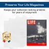 BCW Resealable Life Magazine Bags – 200 Pack | Crystal Clear Polypropylene | Archival Quality |Store Collectible Life Magazines | Exterior 11 1/8 x 14 1/4(200 Pack)