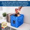BCW Short Comic Book Bin | Holds 150 Comics | Stackable Plastic Storage | Acid-Free Organizer | Blue, Single(Blue)