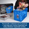 BCW Short Comic Book Bin | Holds 150 Comics | Stackable Plastic Storage | Acid-Free Organizer | Blue, Single(Blue)
