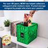 BCW Short Comic Book Bin | Holds 150 Comics | Stackable Plastic Storage | Acid-Free Organizer | Green, Single(2 Pack)