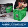 BCW Short Comic Book Bin | Holds 150 Comics | Stackable Plastic Storage | Acid-Free Organizer | Green, Single(2 Pack)