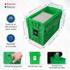 BCW Short Comic Book Bin | Holds 150 Comics | Stackable Plastic Storage | Acid-Free Organizer | Green, Single(2 Pack)