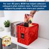 BCW Short Comic Book Bin | Holds 150 Comics | Stackable Plastic Storage | Acid-Free Organizer | Red, Single(2 Pack)
