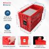 BCW Short Comic Book Bin | Holds 150 Comics | Stackable Plastic Storage | Acid-Free Organizer | Red, Single(2 Pack)