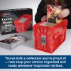 BCW Short Comic Book Bin | Holds 150 Comics | Stackable Plastic Storage | Acid-Free Organizer | Red, Single(5 Pack)