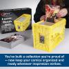 BCW Short Comic Book Bin | Holds 150 Comics | Stackable Plastic Storage | Acid-Free Organizer | Yellow, 2 Pack(2 Pack)