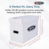 BCW Short Comic Storage Box – 10 Pack | Holds 150-175 Current/Silver Age Comics | Stackable, Durable 200 lb. Strength(Graded Comics)