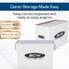BCW Short Comic Storage Box – 3 Pack | Holds 150-175 Current/Silver Age Comics | Stackable, Durable 200 lb. Strength(3 Pack)