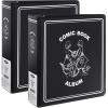 BCW 3in Comic Book Binder – 2ct | Holds Up to 20 Comics | Fits Current & Silver Age | Heavy Duty D-Ring Comic Storage | Clear Spine Pocket| Protect & Organize Your Collection(2 Pack)