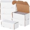 BCW 400-Count Trading Card Storage Box | Baseball Card Storage Box for Sports Cards | Cardboard Organizer for Football, Basketball & More – 4 Pack(6 Pack)