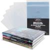BCW Book Storage Bags – 100 Pack | 10″ x 13″ + 2″ Fold-Over Flap | Archival-Safe Polypropylene Sleeves for RPG Books, Manuals & Magazines | Crystal Clear Book Protector Bags