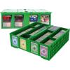 BCW Collectible Card Bin – Green | Holds 3200 Cards | Includes 4 Dividers | Storage for Pokémon, MTG & Sports Cards(2 Pack)