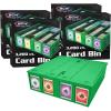 BCW Collectible Card Bin – Green | Holds 3200 Cards | Includes 4 Dividers | Storage for Pokémon, MTG & Sports Cards(4 Pack)