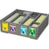 BCW Collectible Card Bin (4-Pack, Gray) | Holds 3200 Cards Each | Includes 4 Dividers Per Bin | Storage for Pokémon, MTG & Sports Cards(Single)